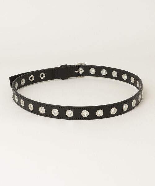 JOHN LAWRENCE SULLIVAN（ジョンローレンスサリバン）の「EYELET BELT（ベルト・メンズ・ブラック・28/30/32/34）」の2枚目の写真
