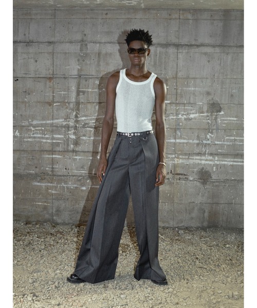 JOHN LAWRENCE SULLIVAN（ジョンローレンスサリバン）の「EYELET BELT（ベルト・メンズ・ブラック・28/30/32/34）」の5枚目の写真