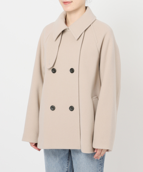 Spick & Span（スピックアンドスパン）の「《追加3》S160スタンドカラーショートコート（その他アウター・レディース・ベージュ/ブラック・34/38/36）」の16枚目の写真