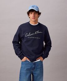 Calvin Klein（カルバン・クライン）の「【ユニセックス】ロゴエンブロイダリークルーネックスウェットシャツ（スウェット）」