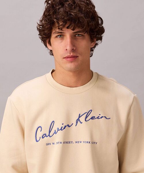 ロゴエンブロイダリークルーネックスウェットシャツ（スウェット