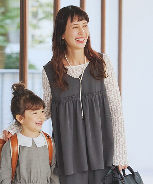 studio CLIP(スタディオクリップ)の「【WEB限定】袖フレアレースプルオーバー《オケージョン2026SS》(Tシャツ/カットソー・レディース・オフホワイト/ブラック・FREE)」の3枚目の写真