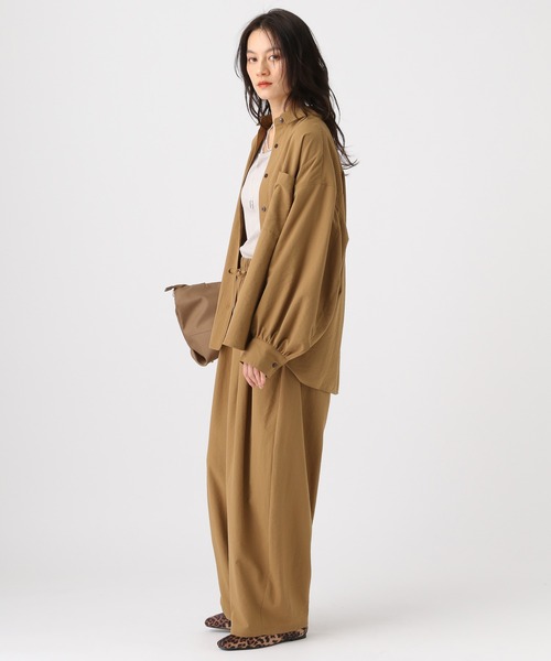 Elura（エルーラ）の「アイロンいらずワイドパンツ/634738（その他パンツ・レディース・ダークブラウン/ブラウン/ライトブルー/ライトピンク/キャメル・FREE）」の10枚目の写真