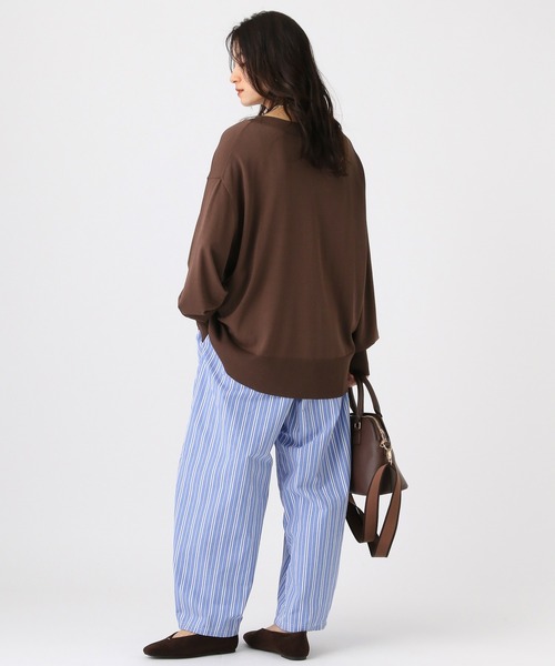 Elura（エルーラ）の「アイロンいらずワイドパンツ/634738（その他パンツ・レディース・ダークブラウン/ブラウン/ライトブルー/ライトピンク/キャメル・FREE）」の18枚目の写真