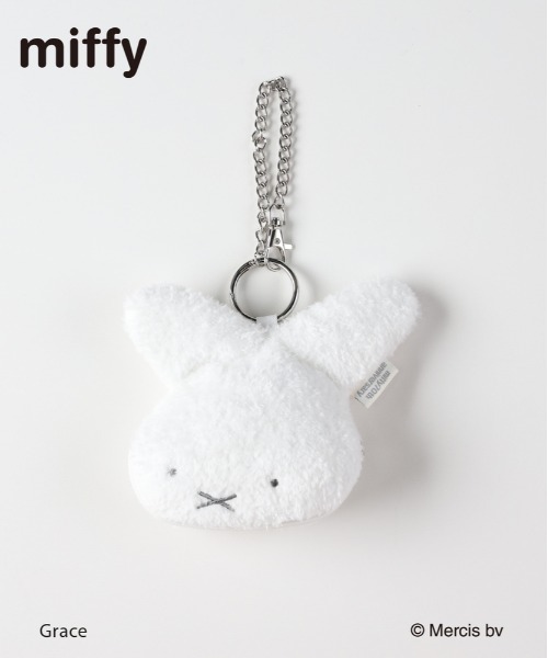 Right-on(ライトオン)の「【miffy】70周年限定 ボアポーチ内蔵 折りたたみエコバッグ (トートバッグ / コンパクト収納 / ギフト)(エコバッグ/サブバッグ・レディース・ブルー・ONE SIZE)」の6枚目の写真