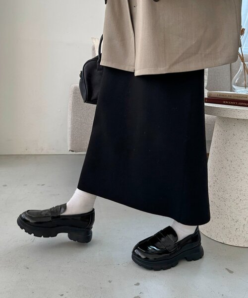 DISCOAT（ディスコート）の「ボリュームソールローファー（その他シューズ・レディース・ブラック/ブラウン・MEDIUM/LARGE）」の4枚目の写真