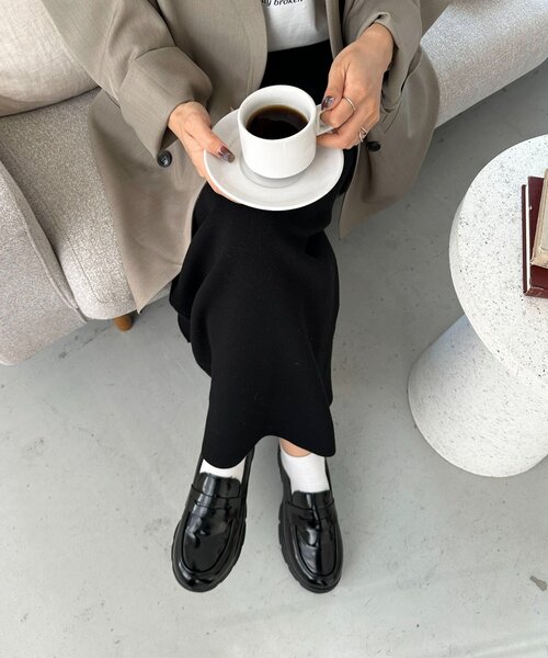 DISCOAT（ディスコート）の「ボリュームソールローファー（その他シューズ・レディース・ブラック/ブラウン・MEDIUM/LARGE）」の6枚目の写真