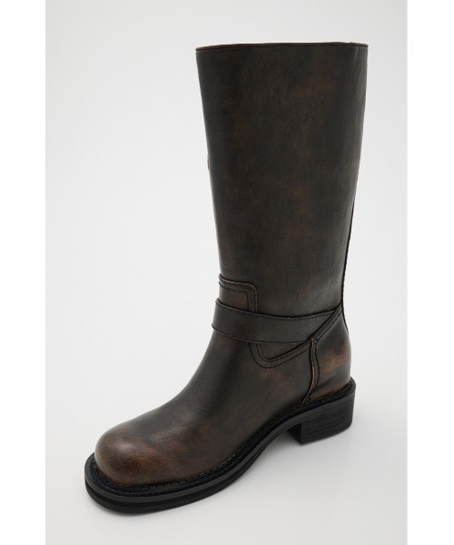 MOUSSY（マウジー）の「BELTED BIKER ブーツ（ブーツ・レディース・ダークブラウン・SMALL/MEDIUM/LARGE）」の10枚目の写真