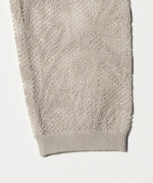 ATTISESSION（アティセッション）の「＜ATTISESSION＞レース ジャガード カーディガン（カーディガン/ボレロ・レディース・ベージュ/ブラック・FREE）」の10枚目の写真