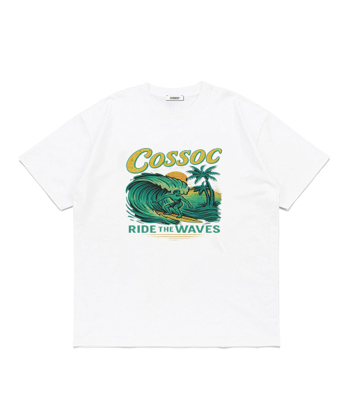 COSO(コソ)の「ライドザウェーブ 半袖Tシャツ (ホワイト)(Tシャツ/カットソー・レディース・ホワイト・S/M/L)」の1枚目の写真