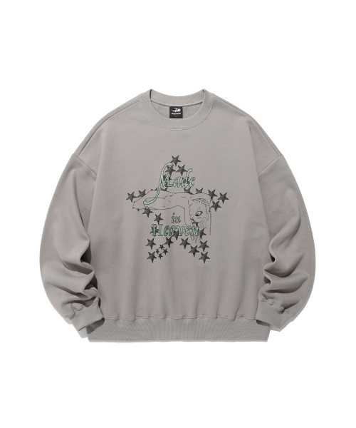 NICE GHOST CLUB(ナイスゴーストクラブ)の「ANGELS SWEATSHIRTS_GREY(NG2FSUM441A)(スウェット・レディース・グレー・M/S/L)」の1枚目の写真