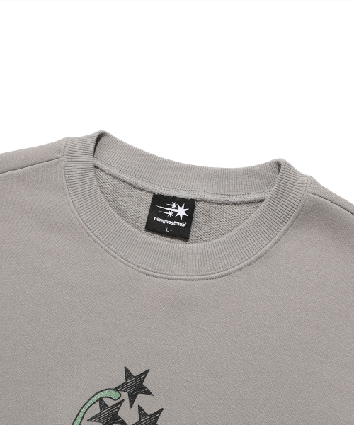 NICE GHOST CLUB(ナイスゴーストクラブ)の「ANGELS SWEATSHIRTS_GREY(NG2FSUM441A)(スウェット・レディース・グレー・M/S/L)」の3枚目の写真