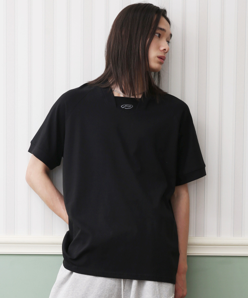 PIECEMAKER(ピースメーカー)の「EX FOOTBALL TSHIRTS (BLACK)(Tシャツ/カットソー・レディース・その他・FREE)」の1枚目の写真