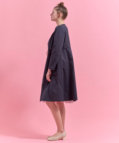 TOCCA(トッカ)の「BOW MELODY コート(ノーカラーコート・レディース・ベージュ系/ネイビー系5・0/2/4/6)」の10枚目の写真