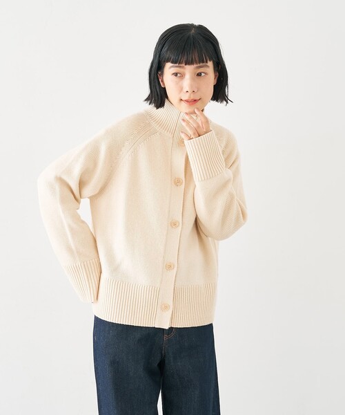 collex（コレックス）の「ハイネック2WAYプルオーバー（ニット/セーター・レディース・ブラウン/ネイビー/アイボリー・フリー）」の15枚目の写真