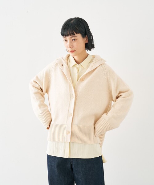 collex（コレックス）の「ハイネック2WAYプルオーバー（ニット/セーター・レディース・ブラウン/ネイビー/アイボリー・フリー）」の16枚目の写真