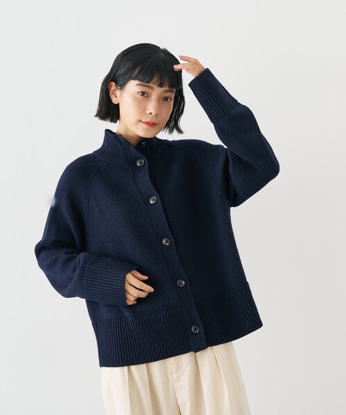 collex（コレックス）の「ハイネック2WAYプルオーバー（ニット/セーター・レディース・ブラウン/ネイビー/アイボリー・フリー）」の19枚目の写真