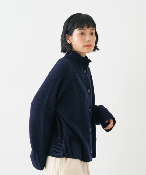 collex（コレックス）の「ハイネック2WAYプルオーバー（ニット/セーター・レディース・ブラウン/ネイビー/アイボリー・フリー）」の20枚目の写真