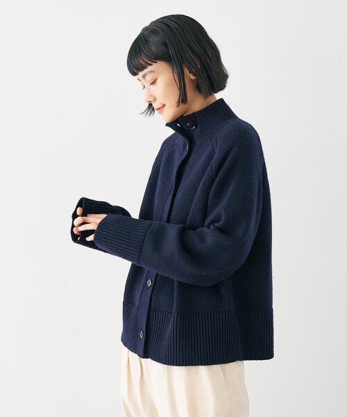 collex（コレックス）の「ハイネック2WAYプルオーバー（ニット/セーター・レディース・ブラウン/ネイビー/アイボリー・フリー）」の21枚目の写真