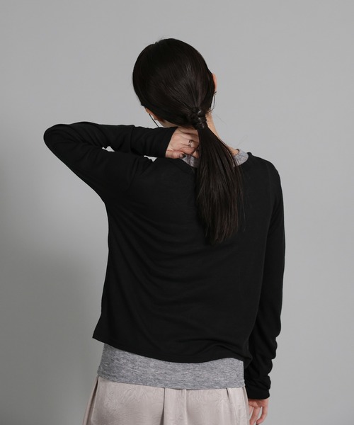 select MOCA Et（セレクトモカエト）の「【Et】Bicolor Tank Top Cardigan Set（カーディガン/ボレロ・レディース・グレー/ブラック/グレイッシュベージュ・FREE）」の8枚目の写真