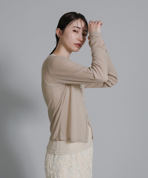 select MOCA Et（セレクトモカエト）の「【Et】Bicolor Tank Top Cardigan Set（カーディガン/ボレロ・レディース・グレー/ブラック/グレイッシュベージュ・FREE）」の17枚目の写真