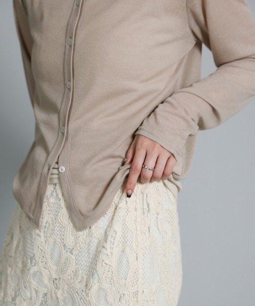 select MOCA Et（セレクトモカエト）の「【Et】Bicolor Tank Top Cardigan Set（カーディガン/ボレロ・レディース・グレー/ブラック/グレイッシュベージュ・FREE）」の22枚目の写真