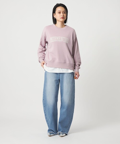 A DAY IN THE LIFE UNITED ARROWS(アデイインザライフユナイテッドアローズ)の「デニム カーブパンツ <A DAY IN THE LIFE>(デニムパンツ・レディース・ベージュ/コバルトブルー/ダークグレー・S/M)」の6枚目の写真