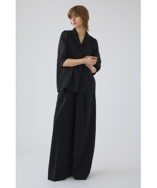 RIM.ARK（リムアーク）の「【PRE ORDER】Textile hybrid PT テキスタイル ハイブリッド パンツ（スラックス・レディース・ブラック/アイボリー/ダークネイビー・38/36）」の16枚目の写真