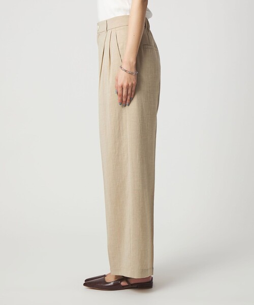 green label relaxing（グリーンレーベルリラクシング）の「［size SHORT/TALLあり］シアーエア ワイド パンツ マシンウォッシャブル（その他パンツ・レディース・ブラック/ベージュ/ダークブラウン・SHORT/TALL/40/38/36/34）」の15枚目の写真