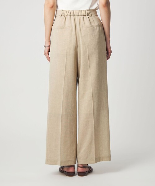 green label relaxing（グリーンレーベルリラクシング）の「［size SHORT/TALLあり］シアーエア ワイド パンツ マシンウォッシャブル（その他パンツ・レディース・ブラック/ベージュ/ダークブラウン・SHORT/TALL/40/38/36/34）」の16枚目の写真