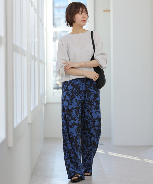 JOURNAL STANDARD relume（ジャーナルスタンダード　レリューム）の「リネンミックスシアードルマンプルオーバー（ニット/セーター・レディース・ブラック系その他/ライトグレー/レッド・FREE）」の14枚目の写真