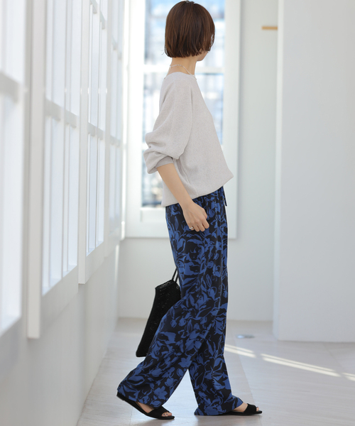 JOURNAL STANDARD relume（ジャーナルスタンダード　レリューム）の「リネンミックスシアードルマンプルオーバー（ニット/セーター・レディース・ブラック系その他/ライトグレー/レッド・FREE）」の15枚目の写真