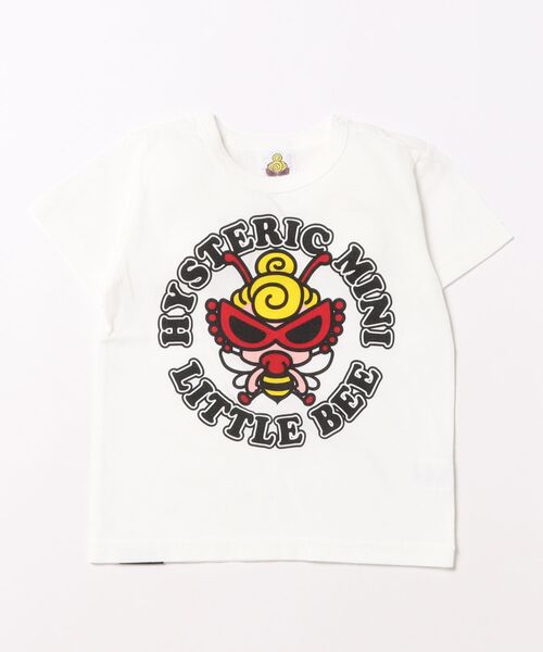 HYSTERIC MINI（ヒステリックミニ）の「LITTLE BEE 羽付き 半袖Tシャツ（Tシャツ/カットソー・キッズ・イエロー/ホワイト/ブラック・80/90）」の2枚目の写真