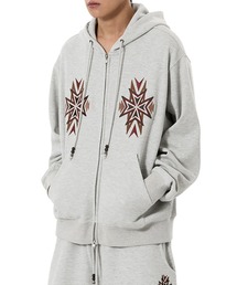 OY/オーワイ』PRAY HARD KNIT HOODIE ZIP UP/プレイハードニットジップ