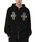 OY�i�I�[���C�j�́u�wOY/�I�[���C�xCROSS WAFFLE HOODIE ZIP UP/�N���X���b�t���W�b�v�A�b�v�p�[�J�[�i�p�[�J�[�j�v�b�u���b�N