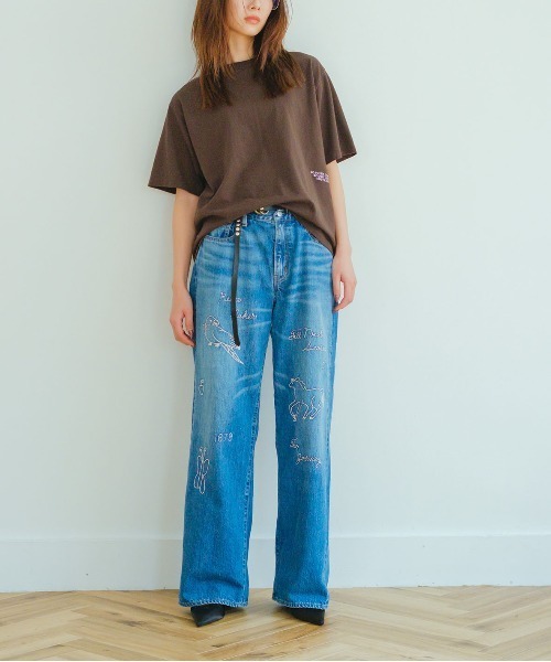GO TO HOLLYWOOD(ゴートゥーハリウッド)の「Denim Journey Pants(その他パンツ・レディース・ブルー・L/M)」の5枚目の写真