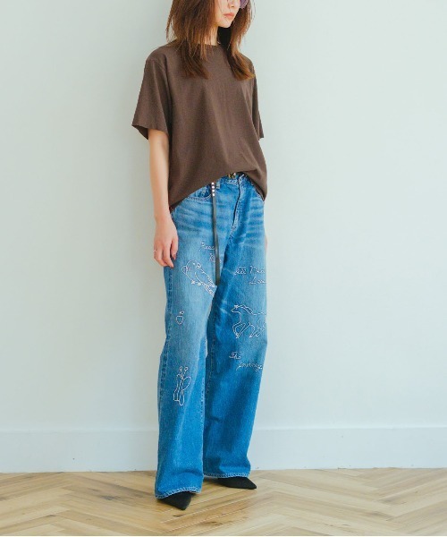 GO TO HOLLYWOOD(ゴートゥーハリウッド)の「Denim Journey Pants(その他パンツ・レディース・ブルー・L/M)」の6枚目の写真