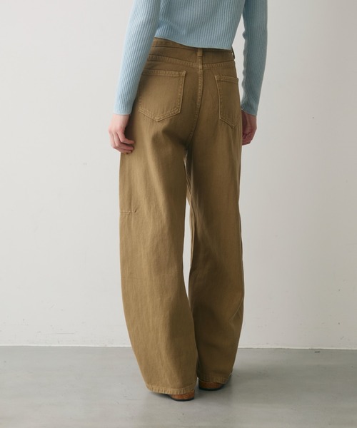 full/fill.(フルフィル)の「side carve denim pants / サイドカーブデニムパンツ(デニムパンツ・レディース・ベージュ/ブルー・FREE)」の12枚目の写真