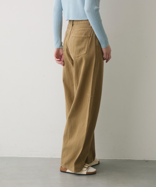 full/fill.(フルフィル)の「side carve denim pants / サイドカーブデニムパンツ(デニムパンツ・レディース・ベージュ/ブルー・FREE)」の10枚目の写真