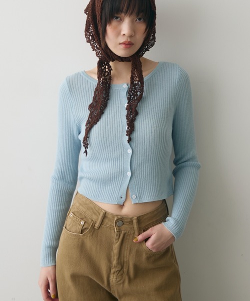 full/fill.(フルフィル)の「side carve denim pants / サイドカーブデニムパンツ(デニムパンツ・レディース・ベージュ/ブルー・FREE)」の13枚目の写真