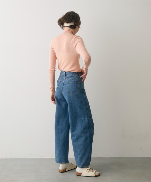 full/fill.(フルフィル)の「side carve denim pants / サイドカーブデニムパンツ(デニムパンツ・レディース・ベージュ/ブルー・FREE)」の21枚目の写真