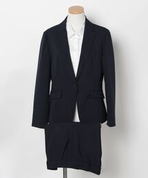セール】レディススーツ上下セット【ジャケット＆パンツ】ネイビー