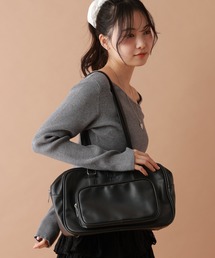tiny tiny | スクエア前ポケットバッグ[tiny tiny(ティニーティニー)](ボストンバッグ)