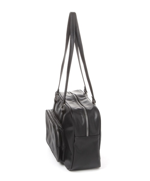 tiny tiny（ティニーティニー）の「スクエア前ポケットバッグ[tiny tiny(ティニーティニー)]（ボストンバッグ・レディース・ブラック/キャメル・0）」の3枚目の写真