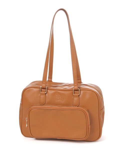 tiny tiny（ティニーティニー）の「スクエア前ポケットバッグ[tiny tiny(ティニーティニー)]（ボストンバッグ・レディース・ブラック/キャメル・0）」の20枚目の写真