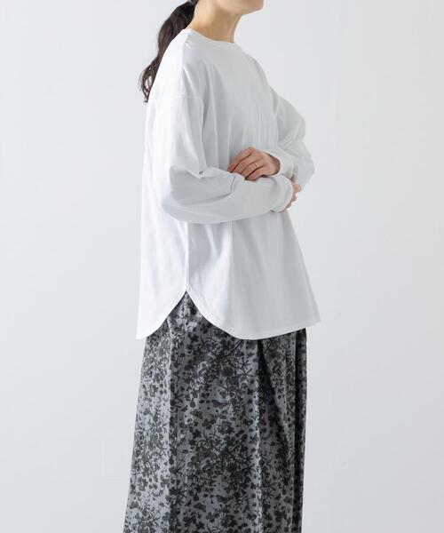 かぐれ(カグレ)の「コットンクルーネックカットソー(Tシャツ/カットソー・レディース・オフホワイト・FREE)」の3枚目の写真