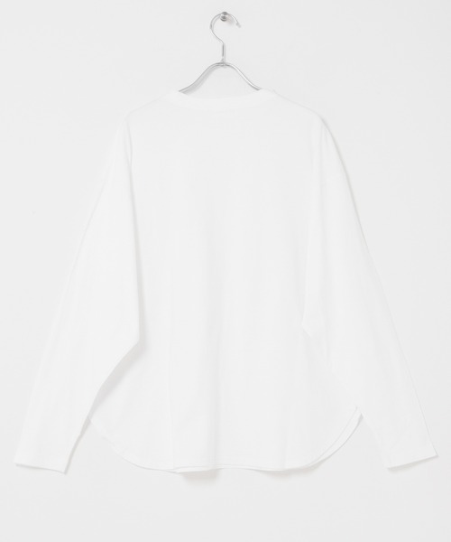 かぐれ（カグレ）の「コットンクルーネックカットソー（Tシャツ/カットソー・レディース・オフホワイト・FREE）」の2枚目の写真