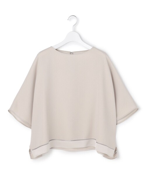 ICB（アイシービー）の「【WEB限定カラーあり】 FluidBackSatin クロップドブラウス（シャツ/ブラウス・レディース・ブラック系/グレー系/ネイビー系/ブルー系/サックスブルー系/ライトイエロー系・44/42/46/40/48）」の15枚目の写真