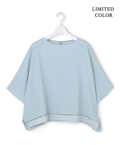 ICB（アイシービー）の「【WEB限定カラーあり】 FluidBackSatin クロップドブラウス（シャツ/ブラウス・レディース・ブラック系/グレー系/ネイビー系/ブルー系/サックスブルー系/ライトイエロー系・44/42/46/40/48）」の13枚目の写真