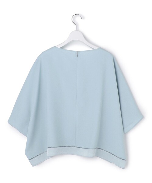 ICB（アイシービー）の「【WEB限定カラーあり】 FluidBackSatin クロップドブラウス（シャツ/ブラウス・レディース・ブラック系/グレー系/ネイビー系/ブルー系/サックスブルー系/ライトイエロー系・44/42/46/40/48）」の9枚目の写真